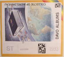 DAVO - Jeu ANDORRE FRANCAIS Et ESPAGNOL Standard 1993 (SANS Pochettes) - Vordruckblätter
