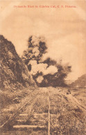 A877 Panama Dynamite Blast In Culebra Cut CZ Railway Vintage Postcard - Panama