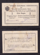 GERMANIA EAST AFRICA 1 RUPIA 1916 P19 FDS - Deutsch-Ostafrikanische Bank