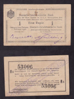GERMANIA EAST AFRICA 1 RUPIA 1916 P19 BB - Deutsch-Ostafrikanische Bank