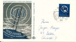 Germany FDC 17-5-1965 UIT 100th Year Anniversary With Cachet - Andere & Zonder Classificatie