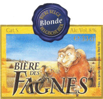 ÉTIQUETTE DE BIÉRE BELGE - Brasserie Vervifontaine. - Bière