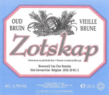ÉTIQUETTE DE BIÉRE BELGE - Brasserie Van Den Bossche. - Bière