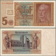 DDR - 5 Reichsmark 1942 (1948) * P3 * Kuponausgabe * UNC - 5 Deutsche Mark