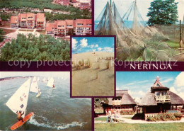 Neringa Lithuania Siedlung Fischernetze Surfer - Lithuania