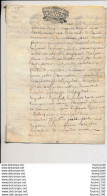 AN 1711 PARCHEMIN Cachet Orléans à Identifier ( Notaire Claude GUYARD à ROMORANTIN ? à Vérifier Paroisse De Lhospital ? - Documents Historiques