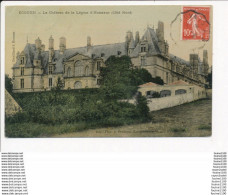 Carte Toilée Et Colorisée D' écouen Le Château De La Légion D' Honneur - Ecouen