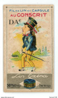 Petite Carte Parfumée Ancienne Illustrée * Parfum GILOT Fougères Des Alpes * Fil De Lin Capsule CONSCRIT D.A. Savon - Non Classés