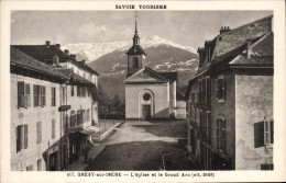 CPA Savoie Tourisme Gresy Sur Isere L'eglise Et Le Grand Arc - Gresy Sur Isere