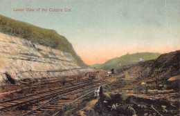 A880 Panama Latest View Of The Culebra Cut Railway Vintage Postcard - Panama