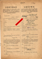 GG: Vertrag Betreffs Lieferung Von Zuckerrüben Przewosk  1944 - Documents Historiques