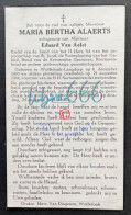 ALAERTS Maria Bertha °WOLFSDONK-LANGDORP 1900 +WOLFSDONK-LANGDORP 1964 - VAN AELST - Todesanzeige