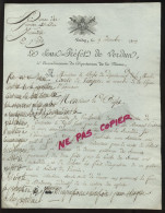 VERDUN (MEUSE) - LETTRE DU SOUS-PREFET DE VERDUN AU PREFET DE LA MEUSE - CAISSE DES INCENDIES - 9 DECEMBRE 1809 - Documents Historiques