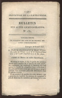 HAUTE-VIENNE - BULLETIN DES ACTES ADMINISTRATIFS AVRIL 1825 - Documents Historiques