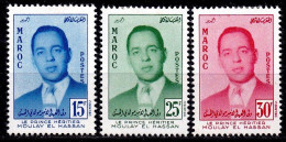 MAROC 1957 Y&T N° 377 à 379 SÉRIE COMPLÈTE 3 VALEURS N* - Maroc (1956-...)