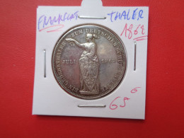 FRANKFURT THALER 1862 ARGENT (A.3) - Taler Et Doppeltaler