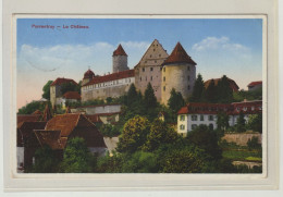Schweiz Gelaufene Postkarte, BATAILLON 24 Poste De Campagne, 2 Scans, Feldpost, Porrentruy - Le Château - Abstempelungen