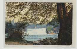 Schweiz 1917 Gelaufene Postkarte, FÜS.-KOMP. IV/26 Feldpost, 2 Scans, Rheinfall Schaffhausen - Abstempelungen