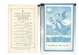 Souvenir Décès Octave RENARD  LIGNY Agé De 4 Ans  1894 - Todesanzeige
