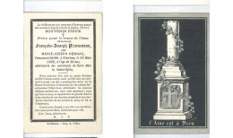 Souvenir Décès François-Joseph PLENNEVAUX   GLAIREUSE      1888 - Todesanzeige