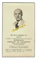 Ysebrandt De Lendonck Burggraaf Adel Noblesse Meester De Betzenbroeck Sint Katelijne Waver Foto Doodsprentje Bidprentje - Todesanzeige