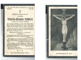 Souvenir Décès Victorine-Ghislaine DANNIAU   LIMELETTE   1915 - Todesanzeige