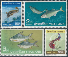 1967 Thailandia Fishes 4v. MNH Yvert E Tellier N. 453/56 - Thaïlande