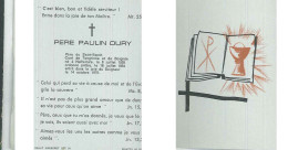 Souvenir Décès Père DURY    Curé à TONGRINNE BOIGNEE       1979 - Todesanzeige