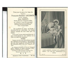 Souvenir Décès François-Emilien LECOMTE   NIVES   1951 - Todesanzeige