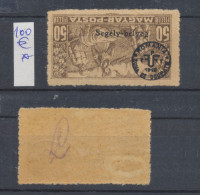 Romania WW1 Occupation In Hungary Debrecen 2nd Issue 50 Filler Auxiliary Stamp Error With Inverted Overprint 50 Issued - Occupations