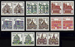 242-249 Bauwerke 8 Werte, Waagerechte Paare, Satz ** - Neufs