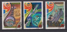 1981 UdSSR/CCCP ⵙ Mi:SU 5071-5073,Yt:SU 4813-4815, Interkosmos - Soviet-Romanian Space Flight - Gebraucht