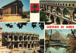 SOUVENIR - Nîmes - 30189 44 - Iris - Multivues - Monument - Mexichrome - Société PEC - Carte Postale - Greetings From...