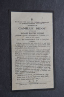 Faire Part Deces - Doodsprentje Camille Didot. +Mogimont. époux De Pierret. - Todesanzeige