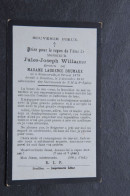 Faire Part Deces - Doodsprentje Jules-Joseph Willaime, °Sensenruth, +Bouillon. époux De Drumaux. - Todesanzeige