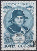 1981 UdSSR/CCCP ⵙ Mi:SU 5055,Yt:SU 4792, 300th Birth Anniversary Of V.I. Bering (1681-1741) - Gebraucht
