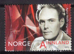 NORVEGE 2015 AGNAR MYKLE ECRIVAIN YVERT N° 1831 OBLITERE - Oblitérés