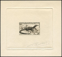 AFRIQUE EQUATORIALE Poste EPA - 231, épreuve D'artiste En Brun, Signée Bétemps: 8f. Varan - Andere & Zonder Classificatie