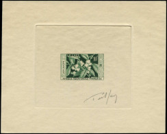 AFRIQUE EQUATORIALE Poste EPA - 236, épreuve D'artiste En Vert, Signée Serres: 10f. Café - Andere & Zonder Classificatie