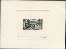 AFRIQUE EQUATORIALE Poste Aérienne EPA - 60, épreuve D'artiste En Noir, Signée Decaris: 200f. Industrie - Andere & Zonder Classificatie