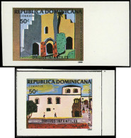 DOMINICAINE Poste ** - 1082/83, Non Dentelés, Cdf (tirage 200): Dessins D'enfants - Dominican Republic
