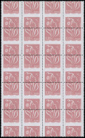 FRANCE Poste ** - 4155e, Bloc De 20, Piquage Horizontal à Cheval: 0.88€ Rose - Cote: 1000 - Ungebraucht