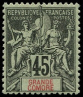 GRANDE COMORE Poste * - 18, Frais: 45c. Groupe - Cote: 130 - Altri & Non Classificati