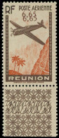 REUNION Poste Aérienne * - 3b, Valeur Faciale Doublée, Signé Brun, Bdf: 6.65 Brun Et Rouge - Cote: 255 - Posta Aerea