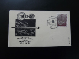 Lettre Cover éclipse Solaire Solar Eclipse Yugoslavia 1961 - Sterrenkunde