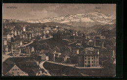 AK Herisau, Totalansicht Mit Säntis - Herisau