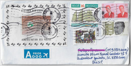 Belgium 2025 Priority Cover Charleroi - Brazil Souvenir Sheet Stamp Exhibition Postphila Ship Mercator Folklore Festival - Briefe U. Dokumente