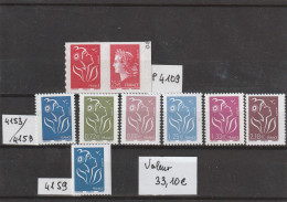 2005 FRANCE - Marianne De Lamouche - Numéros P4109 - 4153 / 4148 Et 4159- Neuf ** - Ungebraucht
