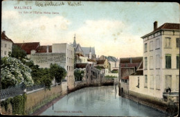 CPA Mechelen Mecheln Malines Flandern Antwerpen, La Dyle Et L'Eglise Notre Dame - Sonstige & Ohne Zuordnung
