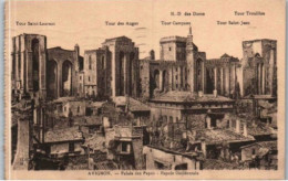 AVIGNON.  -  Le Palais Des Papes : Façade Occidentale.  -   CPA.  -  Cachet Poste 1933 - Avignon (Palais & Pont)